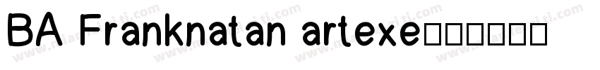 BA Franknatan artexe字体转换